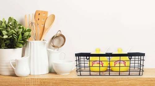 ShabbyDecor Farmhouse Metal Wire Basket - Image 3