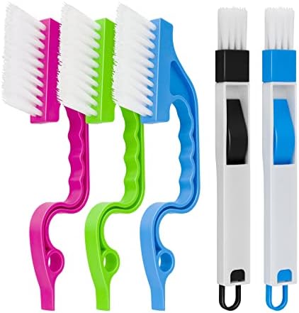 Window Track Cleaning Brush Set, 5 Pack Crevice Cleaning Tools by Aivwis