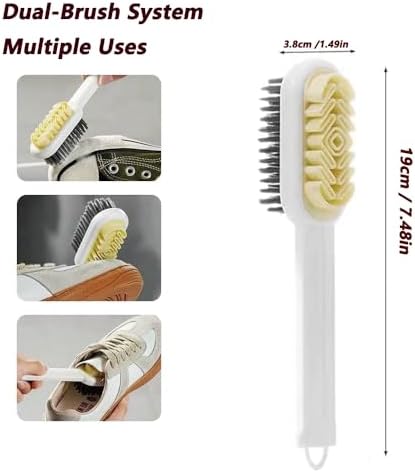 2-in-1 Suede Brush & Eraser for Shoes – White - Image 3