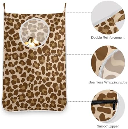 1PC Hanging Laundry Hamper Bag Over the Door Laundry Hamper Wall Hamper Large - Image 6