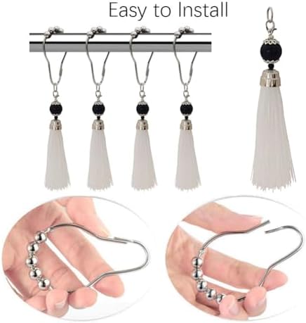 Set of 12 Boho Shower Curtain Hooks - Image 3