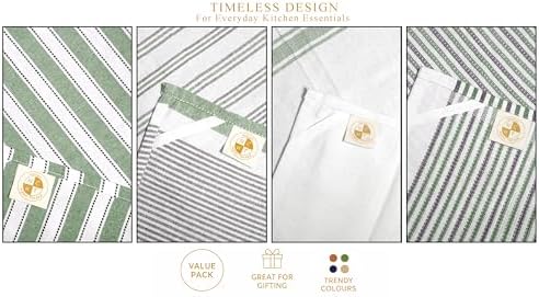 Pack of 12 Cotton Kitchen Towels Set, Dish Towels, Cleaning Rags, Kitchen Dish - Image 5