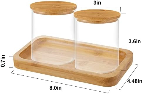 BKYFPQ Glass Qtip Holder Dispenser - Image 7