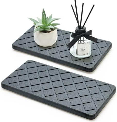 Water Absorbing Stone Drying Tray by Deceram