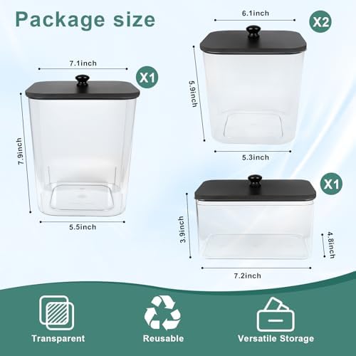 POLRAI 4 Pack Laundry Pod Containers and Dryer Sheet Holder - Image 3
