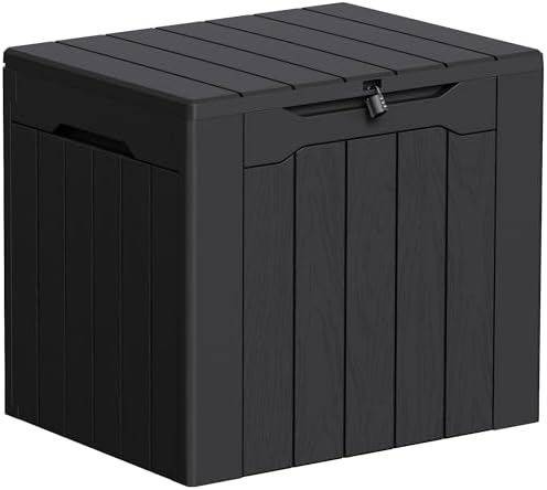 Greesum 33 Gallon Resin Deck Box All Weather Outdoor Storage Boxes by BuynowfromGreesum