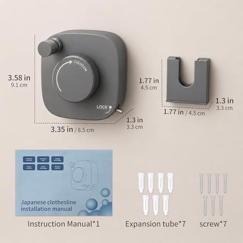 Retractable Clothesline Indoor/Outdoor, Portable Non-Sagging Wall Mounted - Image 2