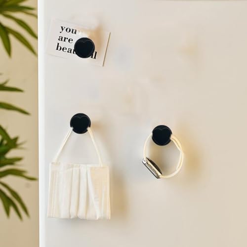 4 Pcs Magnetic Hooks Heavy Duty, Heart Magnetic Hooks, Clothes Grill Fridge - Image 3
