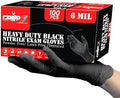 London Labs Heavy Duty 6 Mil Black Nitrile Gloves by LONDONLABS