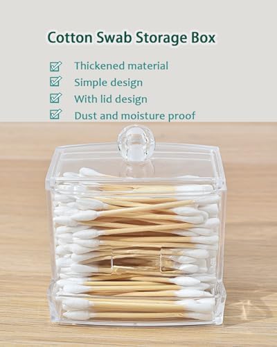 Cotton Swab Holder with Lid - Image 3