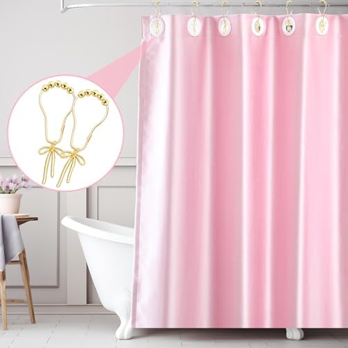 Maxdot 12 Pcs Gold Bow Knot Shower Curtain Hooks, Rustproof Metal Rings - Image 4
