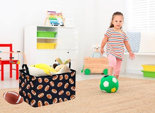 MAIZMZ Kids Hamper Storage Bins Organizer Toy Box Laundry Basket Large Canvas - Image 4