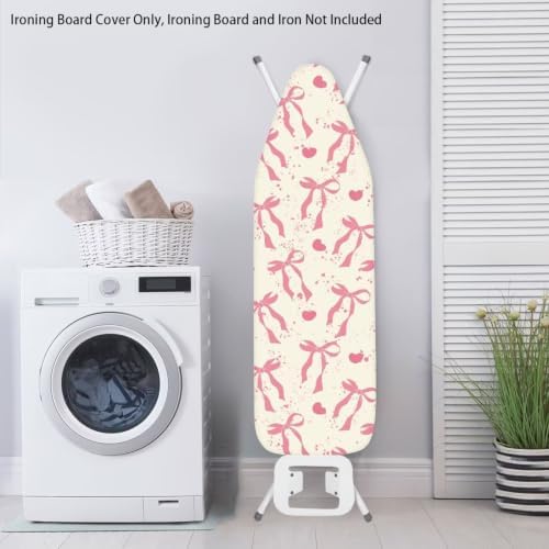 Black Bowknot Thick Padding Ironing Board Covers Soft Durable Stain Resistant - Image 3