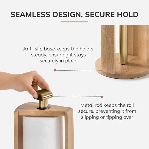 Anji Mountain Wooden Paper Towel Holder - Image 4