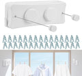 17Ft Retractable Clothesline Indoor/Outdoor, Comes by Unknown