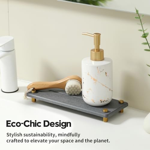 Kitchen Sink Caddy Water Absorbing Stone Drying Tray, Diatomite Bathroom Sink - Image 5