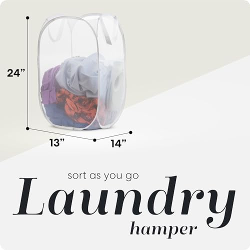 Handy Laundry Pop Up Laundry Hamper 71L Sturdy Collapsible Mesh - Image 2