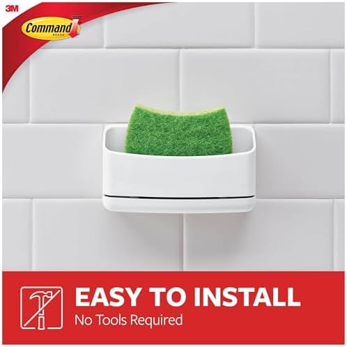 Command Under Sink Sponge Caddy, 1 Caddy, 4 Strips - Image 4