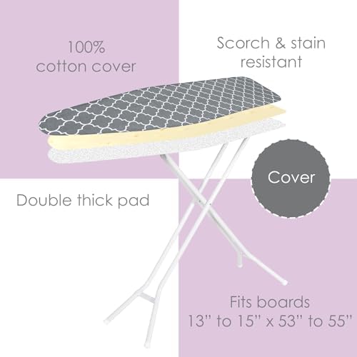 Ironing Board Cover and Pad, 100% Cotton - Image 4