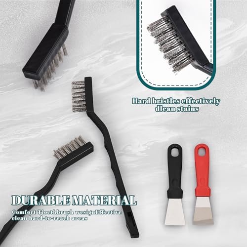 12 Pcs Mini Stainless Steel Wire Brush Set, Wire Scratch Brush - Image 7