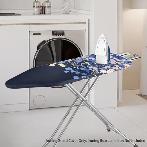 Floral Print Ironing Board Cover and Pad Dust-Proof Stain Resistant Ironing - Image 2