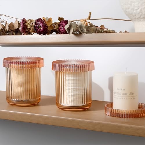 rejomiik Thick Glass Qtip Holder Apothecary Jars - Image 3