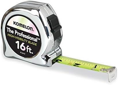 Komelon 416HV High-Visibility Professional Tape Measure, 16-Feet by 3/4-Inch by KomelonTools
