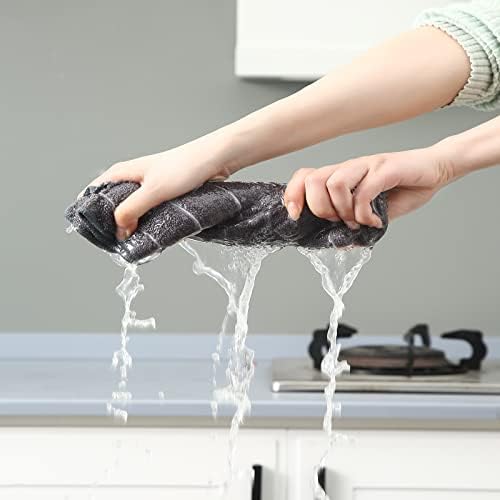 Puomue Microfiber Kitchen Towels and Dishcloths Set, 26 X 18 Inch and 12 X 12 - Image 4