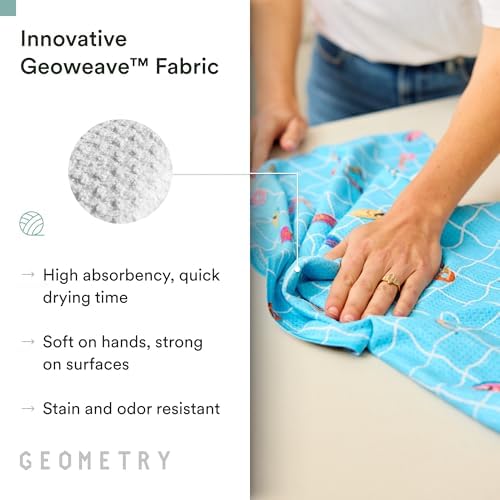 GEOMETRY Tea Towels – Spring & Summer Collection – Quick-Dry, Ultra-Absorbent - Image 4