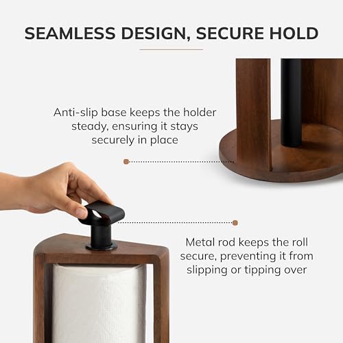 Anji Mountain Wooden Paper Towel Holder - Image 4