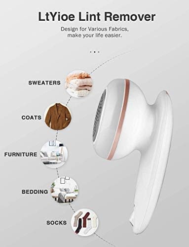 Lint Remover Shaver LtYioe Fabric Shaver USB Rechargeable Sweater Shaver Fabric - Image 2