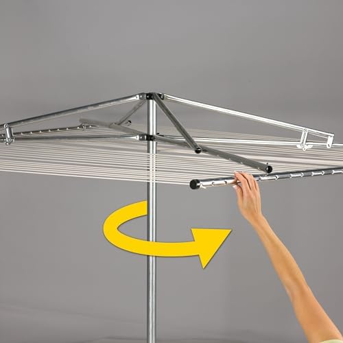 Household Essentials 17140-1 Rotary Outdoor Umbrella Drying Rack | Steel | - Image 5