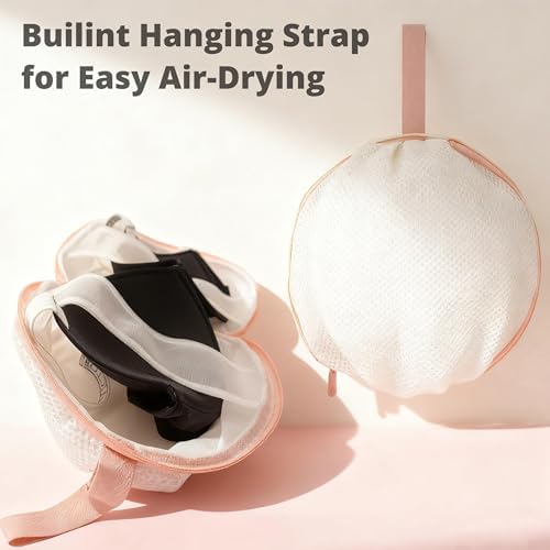 3Pcs Bra Wash Bag with Plastic Frame Support, Protective Lingerie Laundry Bags - Image 3