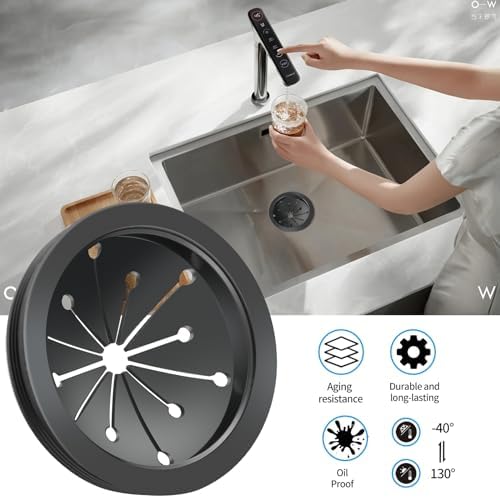 2 Pcs Garbage Disposal Splash Guard, 3 1/8" Sink Rubber Guard, by Dincerpen - Image 4