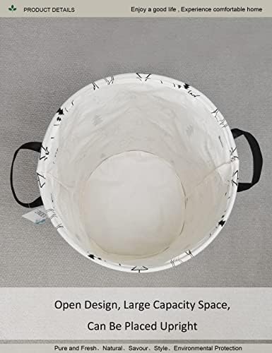 Round collapsible Large Deer Mountain Laundry Hamper - Image 4
