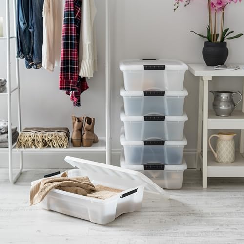 IRIS USA 6-Pack 27 Quart Storage Bins - Image 5