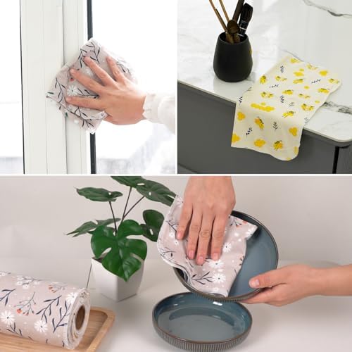 Reusable Dishcloth Kitchen Towel Cotton: Washable Roll Paper Towel - Image 3