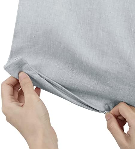 Amazhiyu Pure Linen Over The Door Laundry Hanging Hamper Bag - Image 3