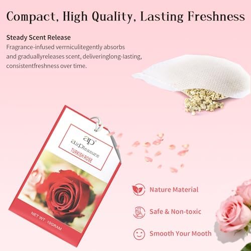 Turkish Rose Scented Sachets Bag 6 Pack - Image 3