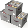 Criusia Shoe Organizer for Closet, 3 Pack Shoe Organizer by Criusia