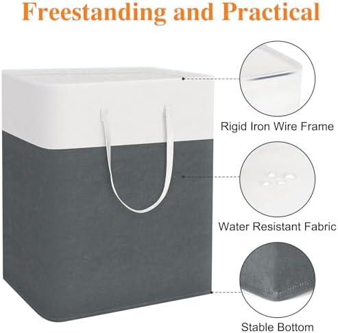 TasticTotes Laundry Basket 3-Pack, Laundry Hamper - Image 4
