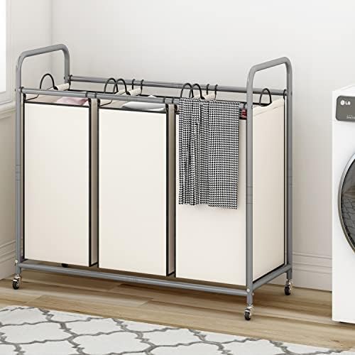 LINZINAR 3 Section Laundry Hamper - Image 4