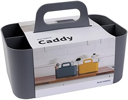 BLUE GINKGO Stackable Organizer Caddy, Dark Grey, Made in Korea by BLUEGINKGO