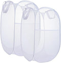 2 Pack Laundry Basket, Foldable Mesh Popup Laundry Hamper by LVXINLI