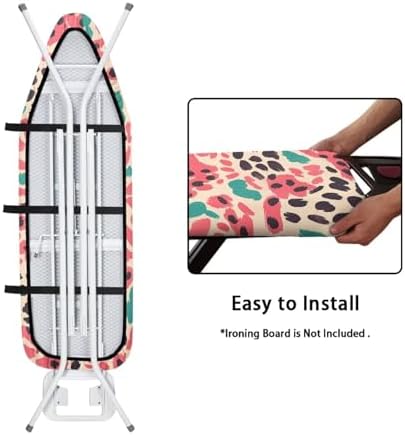 Leopard Texture Ironing Board Cover Pink Cheetah Skin Standard Size 15"x54" - Image 4