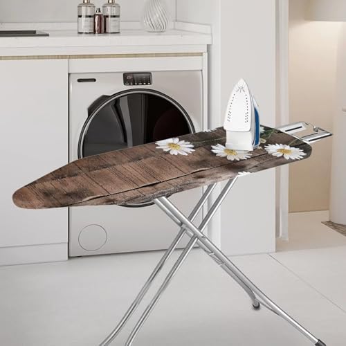Brown Wood Ironing Board Cover 15x54 Inch Ironing Board Protector Daisy - Image 2