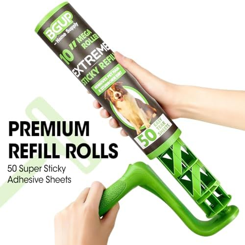 10 Inch Lint Roller Refills, 4 Rolls 200 Sheets Large Lint Rollers - Image 4
