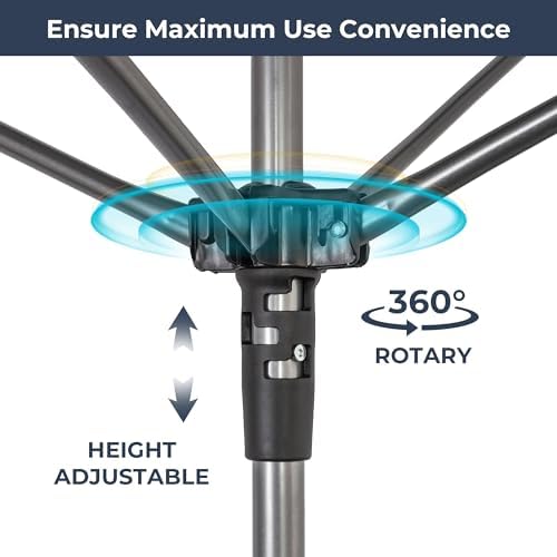 STO STO Portable Umbrella Clothesline, 82 Feet Rotary Drying Rack - Image 4