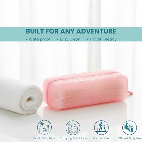 Cotton Pad Swab Travel Case, 2-in-1 Waterproof Organizer - Image 3