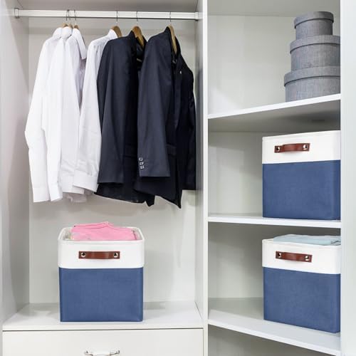 Bagnizer Collapsible Fabric Storage Cubes 11x11 Cube Storage Bins, 4 Pack - Image 3